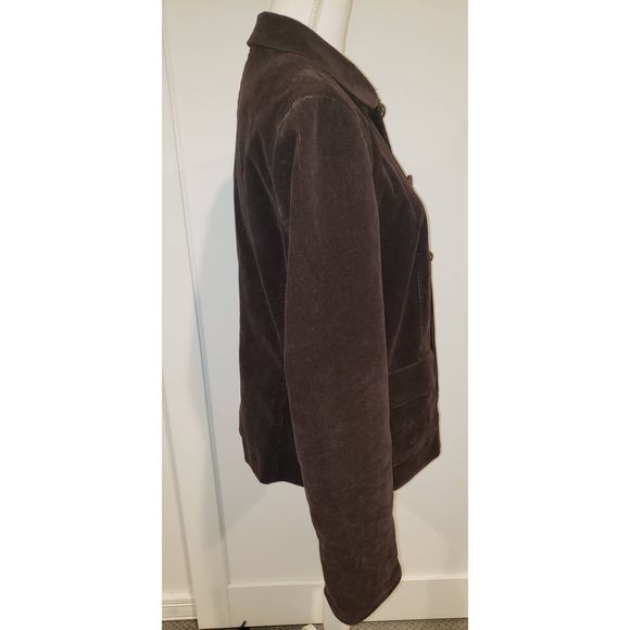 VINTAGE Talbots Brown Corduroy Womens Blazer Size 12 - Picture 5 of 9